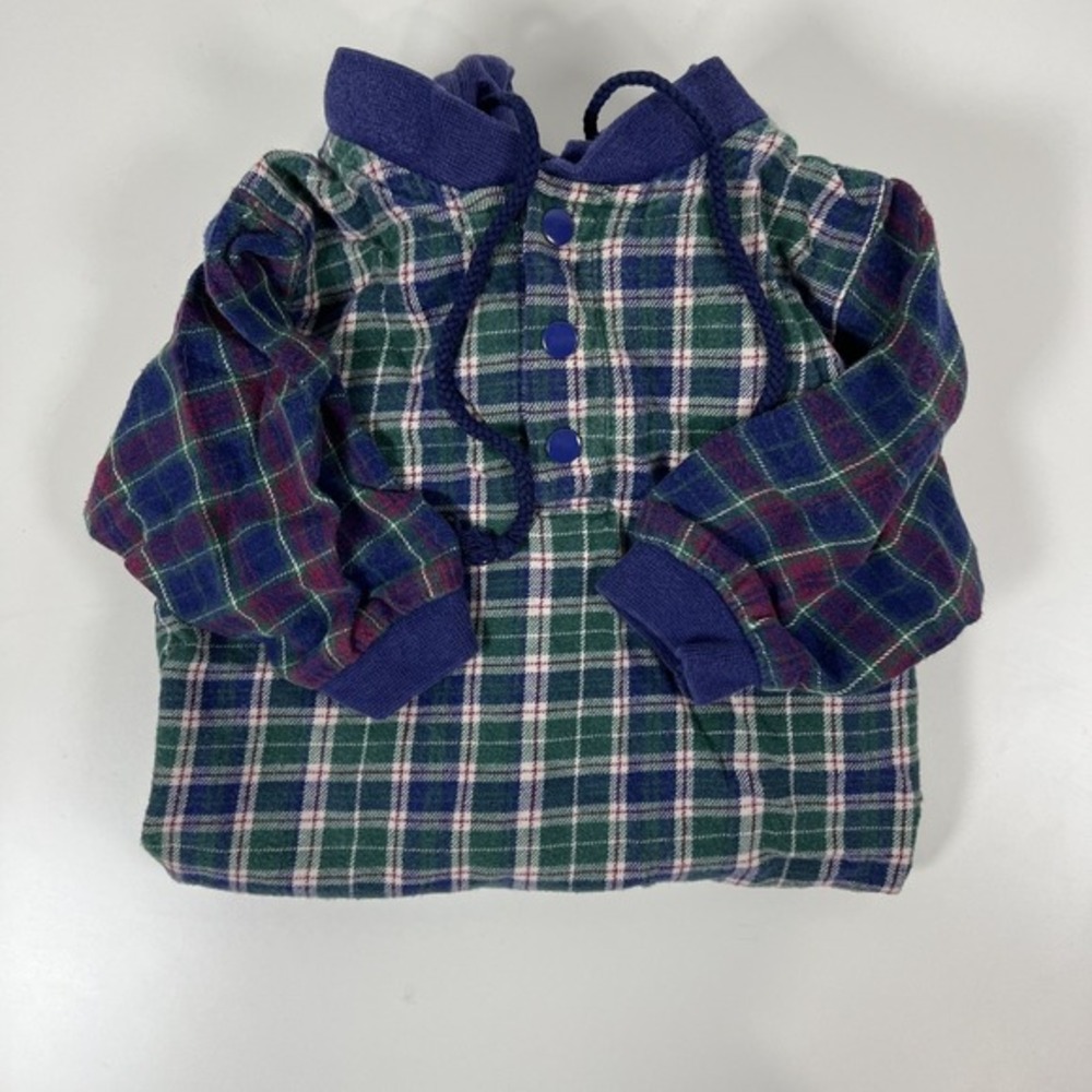 Vintage Y2K‎ 90's Little Arizona Jean Company Plaid Flannel Romper. 18 Month